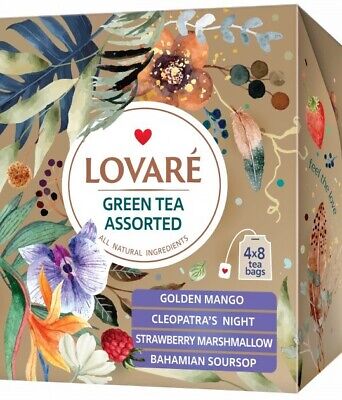Lovare Green Tea Assorted, 32TB