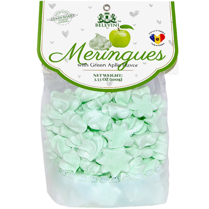 Meringues w/ Green Apple Flavor, 100g