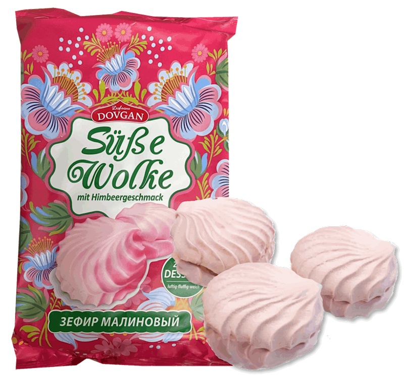 pack of Dovgan Raspberry Zefir, 240g