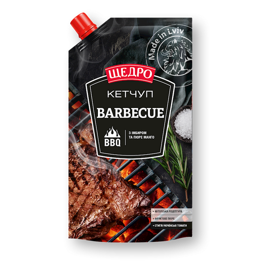 pack of Schedro Barbeque Ketchup w/ Ginger & Mango Puree, 250g