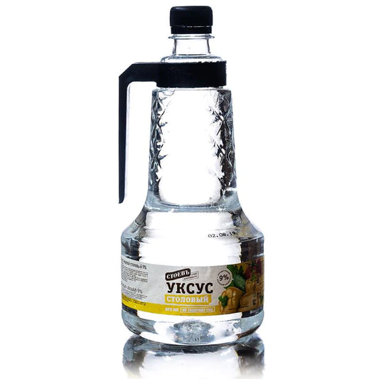 bottle of Stoev Table Vinegar 9%, 970mL
