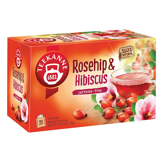 box of Teekanne Rosehip Herbal Tea, 20TB