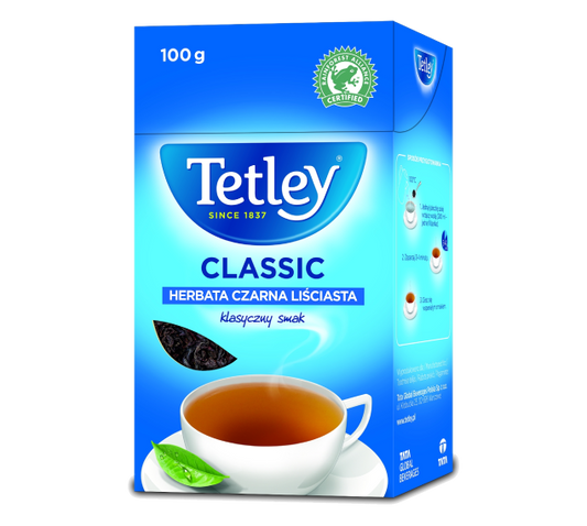 pack of Tetley Classic Black Leaf Tea, 100g