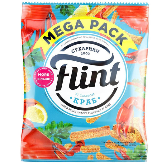pack of Flint Crab Flavor Bread Crisps, 110g