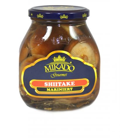 jar of Mikado Gourmet Shiitake Marinated, 530g
