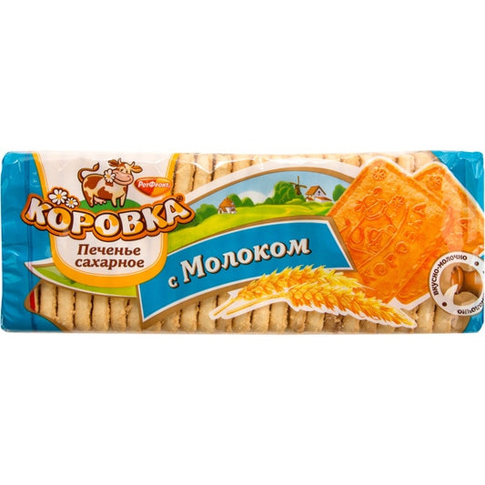 Pack of Korovka Sweet Biscuits w/ Milk, 375g