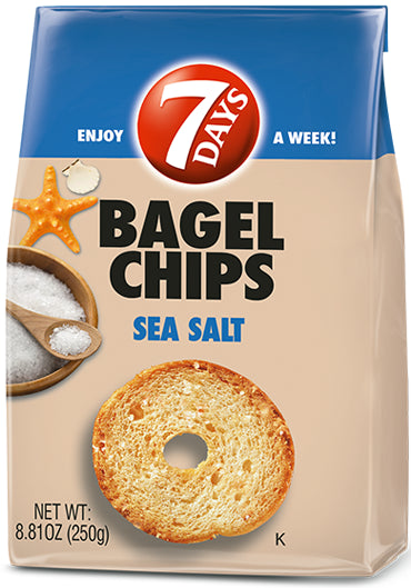 pack of 7 Days Bagel Chips Sea Salt, 250g