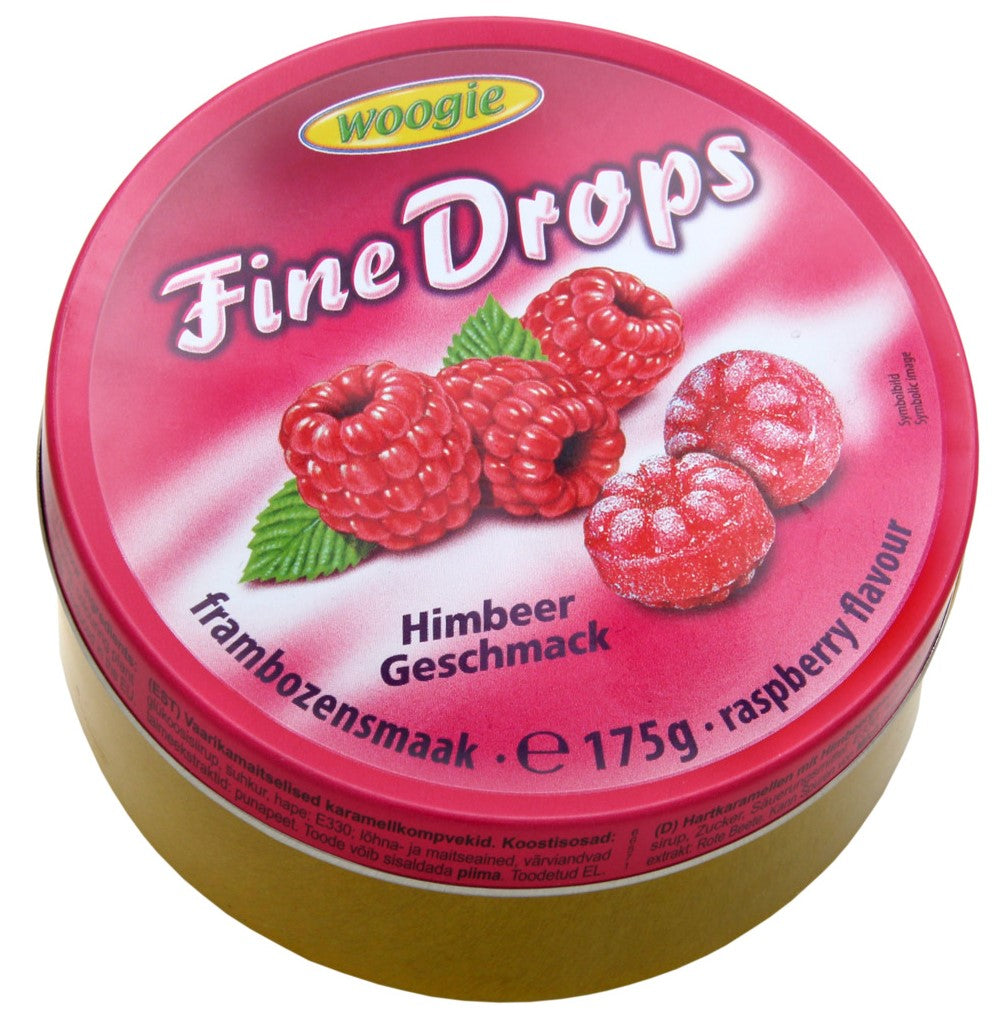 Woogie Fine Drops Raspberry Flavor, 175g