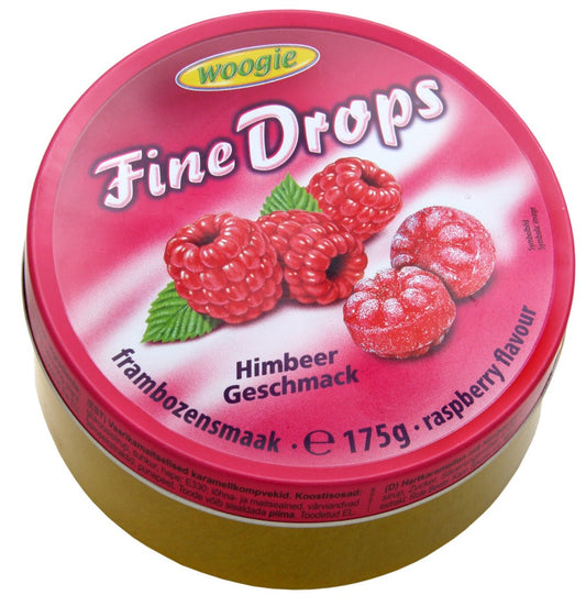 pack of Woogie Fine Drops Raspberry Flavor, 175g