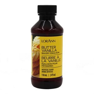 Lorann Butter Vanilla Bakery Emulsion, 4fl oz bottle