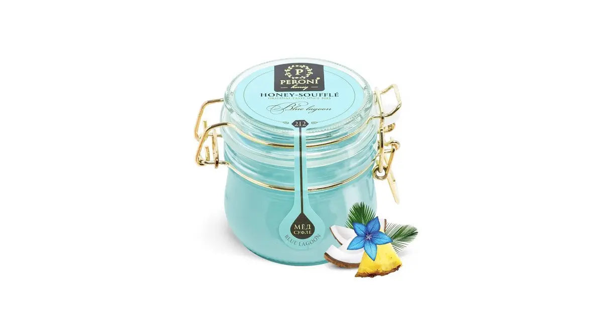 jar of Peroni Blue Lagoon Honey-Souffle, 250g