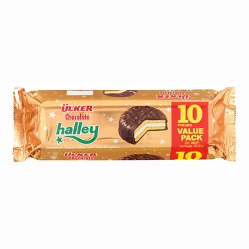 Шоколадное печенье Halley Sandwich с начинкой из зефира, 300г