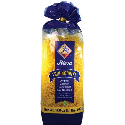 Riesa Thin Home-Style Egg Noodles, 500g