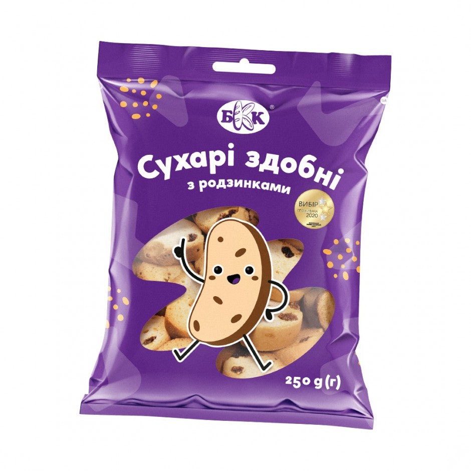 pack of BKK Butter Crackers w/ Raisings, 250g