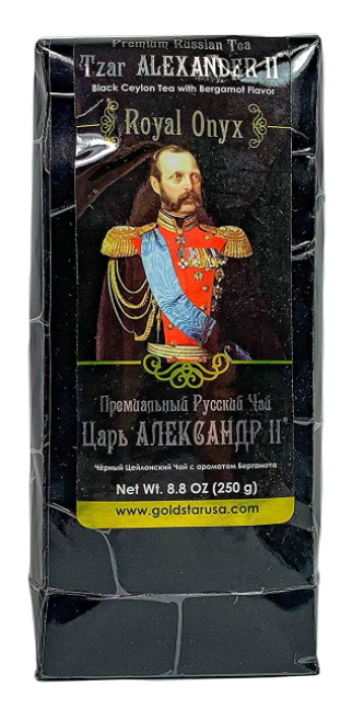pack of Tzar Alexander II Royal Onyx Black Tea, 250g