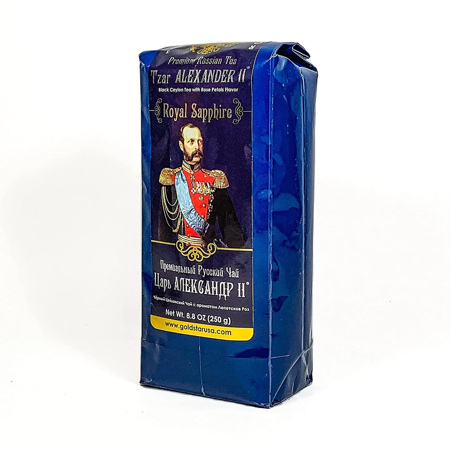pack of Tzar Alexander II Royal Sapphire Black Tea, 250g