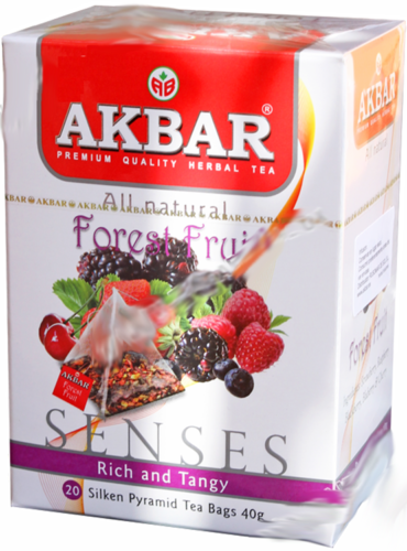 box of Akbar Forest Fruit Herbal Infusion, 20TB