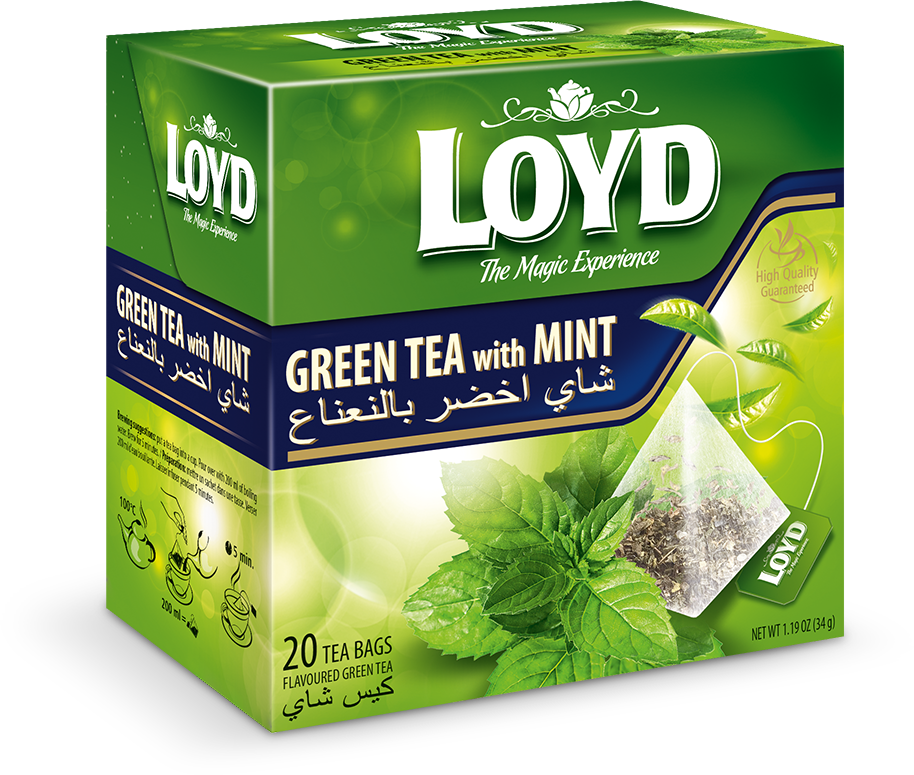 pack of Loyd Green Tea with Mint, 20TB