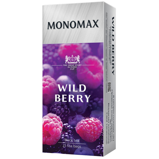 pack of Monomax Wild Berry Black Tea, 25TB