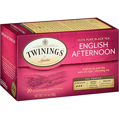 box of Twinings English Afternoon Black Tea, 20TB