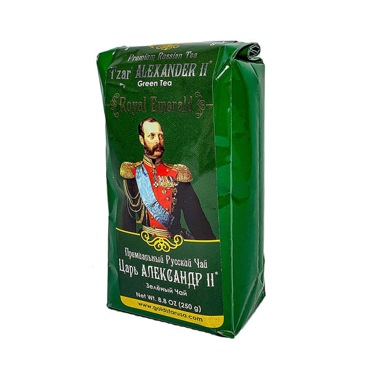 pack of Tzar Alexander II Royal Emerald Green Tea, 250g