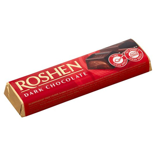 Roshen Dark Chocolate Bar with Filling, 43g