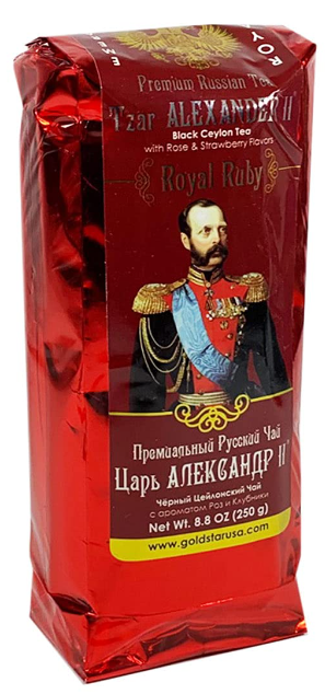 pack of Tzar Alexander II Royal Ruby Black Tea, 250g