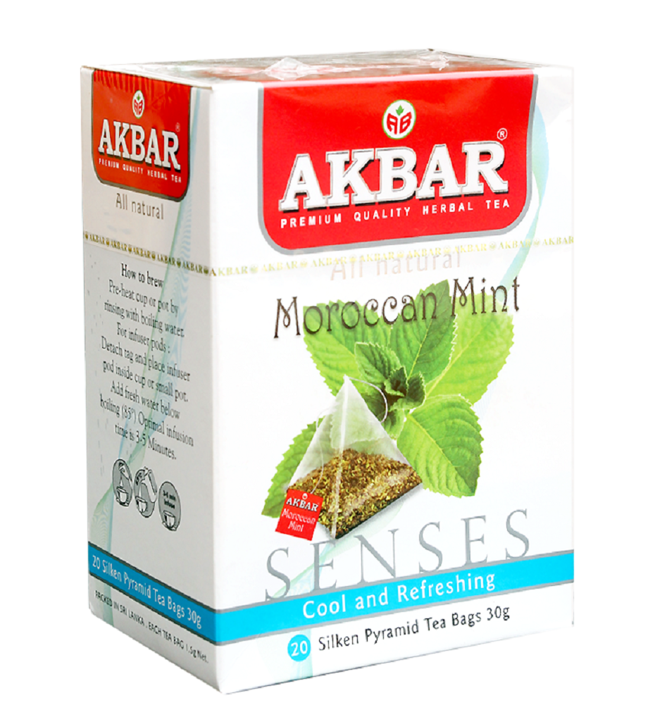 pack of Akbar Lemongrass Moroccan Mint Herbal Infusion, #20TB