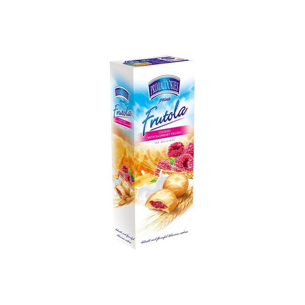 Box of Primacookies Frutola Cookies w/ Raspberry Filling, 150g