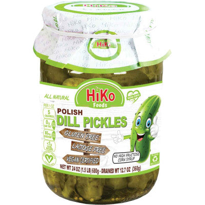 jar of Niko Foods Dill Pickles, 360g