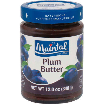 jar of Maintal Plum Butter Fruit Spread, 330g