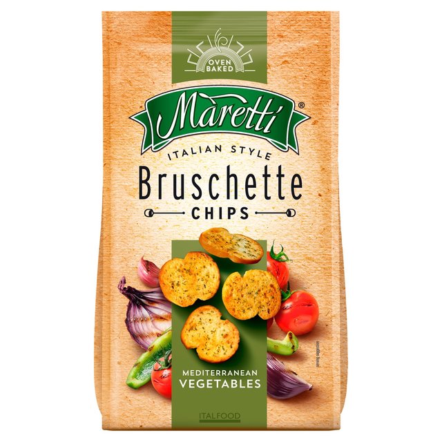 pack of Maretti Mediterranean Vegetables Bruschette Chips, 70g