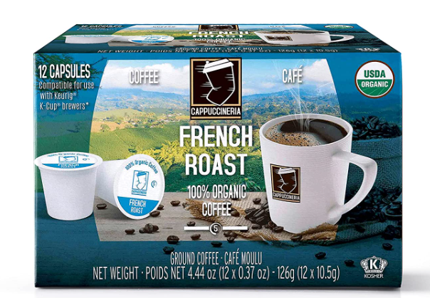 pack of Cappuccineria French Roast Coffee, #12K-Cups