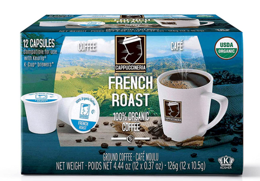 pack of Cappuccineria French Roast Coffee, #12K-Cups