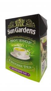 box of Sun Gardens Soursop Green Loose Tea, 100g