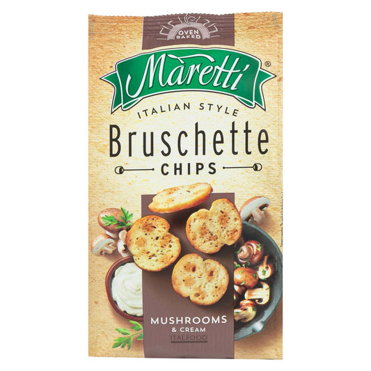 pack of Maretti Mushrooms & Cream Bruschette Chips, 70g