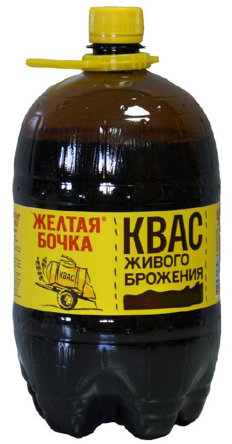 bottle of Yellow Barrel Kvass, 2.2L