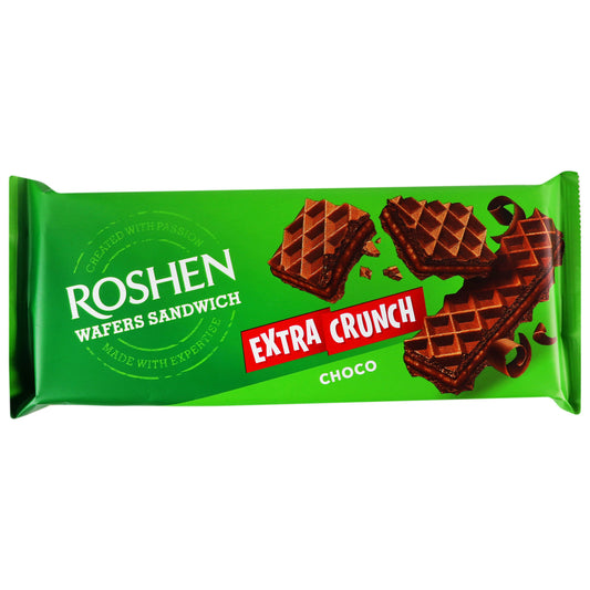 pack of Roshen Extra Crunchy Choco Wafers Sandwich, 142g