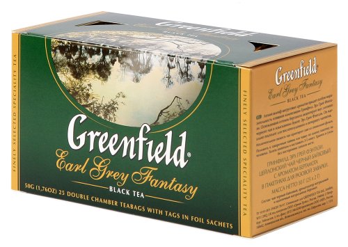pack of Greenfield Earl Grey Fantasy Black Tea, 25TB