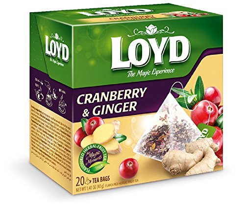 pack of Loyd Cranberry & Ginger Tea, 20TB