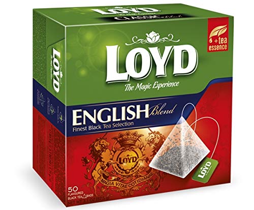 box of Loyd English Blend Black Tea, 50TB