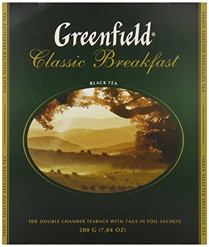 pack of Greenfield Classic Breakfast Black Tea, 100TB