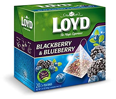 box of Loyd Blackberry & Blueberry Tea, 50TB