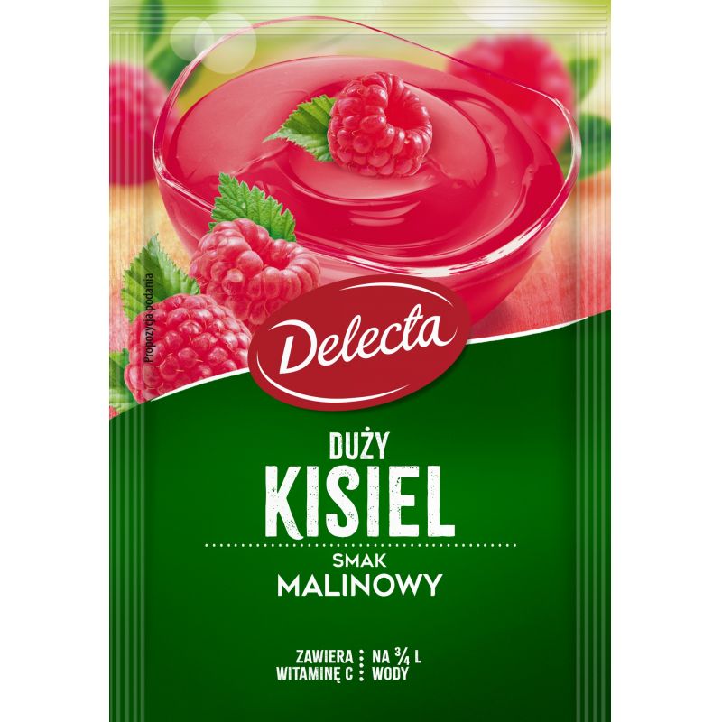 Pack of Delecta Big Jelly Raspberry Flavor, 58g