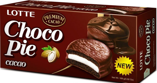 Box of Lotte Cocoa Choco Pie (6 Count), 168g