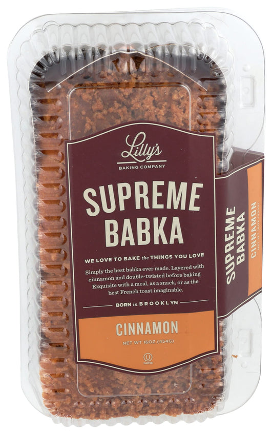 box of Lilly's Cinnamon Supreme Babka Roll, 454g