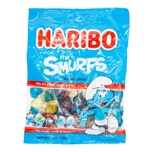 Haribo The Smurfs Gummy Candy, 113g