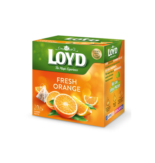 box of Loyd Refreshing Orange Fruit Tea, 20TB