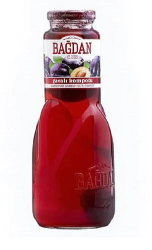 bottle of Bagdan Plum Compote, 1L