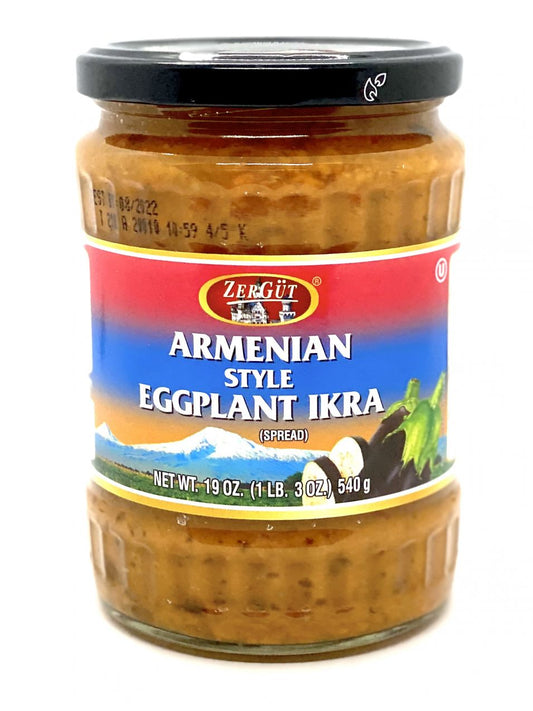 jar of Zergut Armenian Style Eggplant Ikra (Spread), 540g